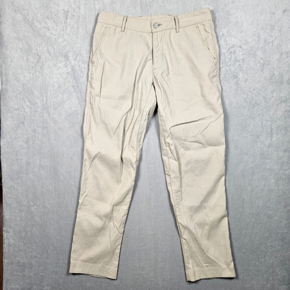 Outlier Futureworks Pants Mens 30 (Actual 32x28) Tan Lightweight Stretch Chinos